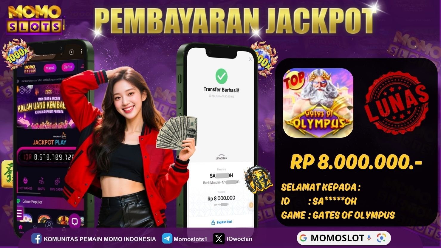 MOMOSLOTS JACKPOT SLOT GATES OF OLYMPUS